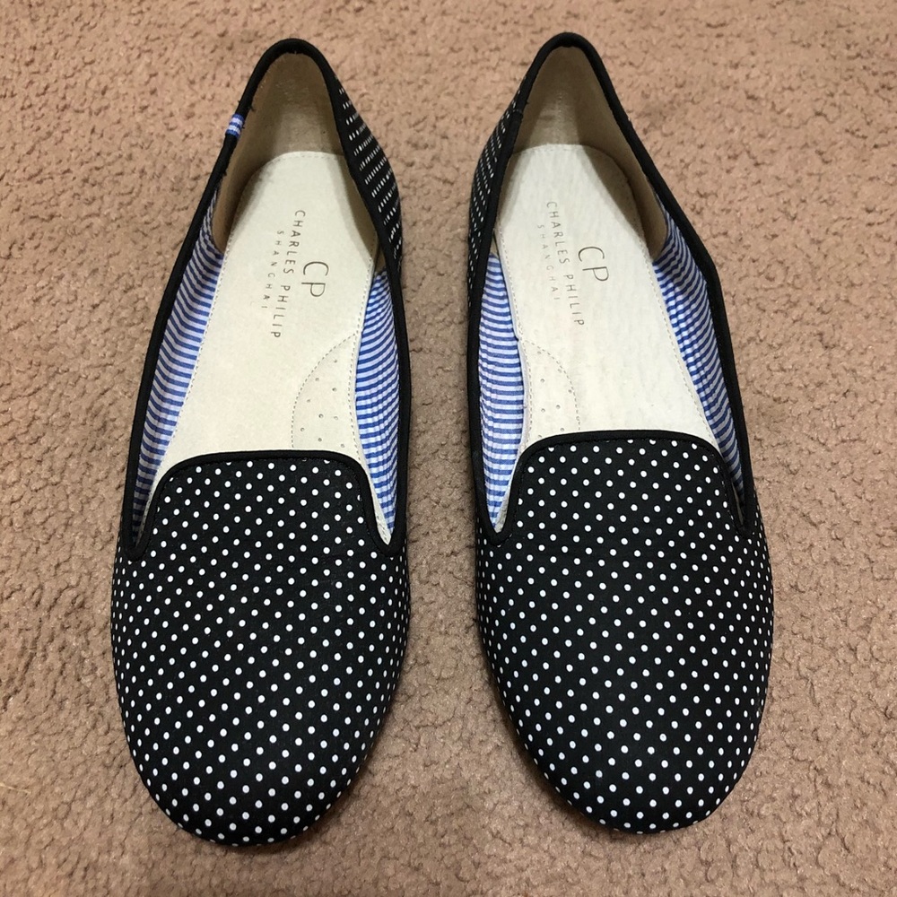 Charles Phillip Shanghai Smoking Slippers Flats